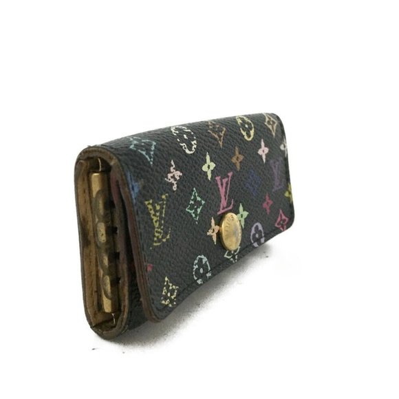 664078E V Louis Vuitton Key Case Multicles 4 Ring Monogram Multicolor - Picture 4 of 8